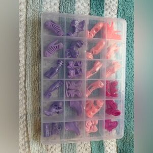 Amazon Doll Accessories Organizer with Purple, Pink, Coral Pieces add on